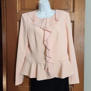 Calvin Klein Blazer, Color Coral/peach, Size 14
